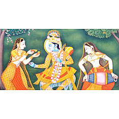 Pichwai Painting ~ Radha. Krishan { 2' X 3' }
